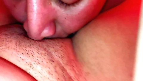 Indian woman is licking her pussy as she cleans a room
