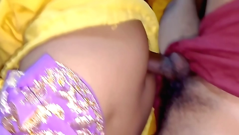 Indian stepsister is getting spit on her stepsister's pussy