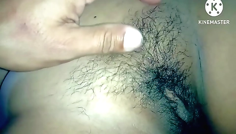 Indian stepsister with hairy pussy in homemade porn