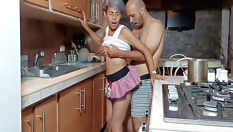 Indian milf is showing off her body to her stepbrother