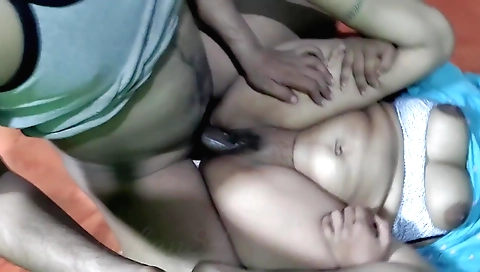 Indian wife with big boobs enjoys sex with husband