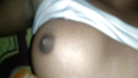 Indian girl with big natural boobs fucks in the throating