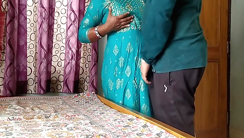 Indian wife gets deep fucking and her pussy pumped up