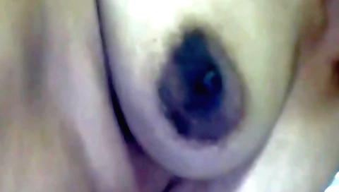 Amateur solo video with massive black boobs and tits