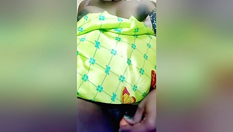 Horny babe in sexy underwear fucked by her big vibrator