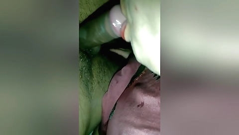Indian hottie gets her pussy licked by her husband