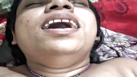 Horny couple is having hot sex and fucking in the bed