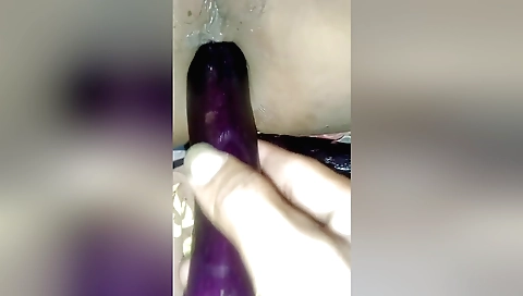 Indian whore gets her pussy and ass fucked on camera