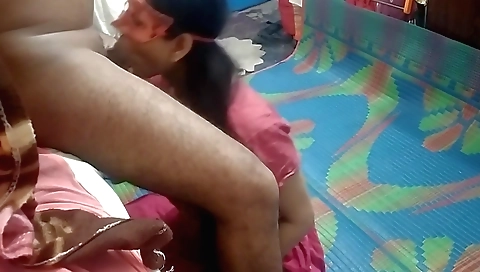 Sexy indian brunette girl gets a big creampie on top