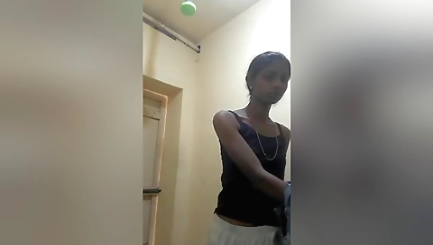 Indian hairy solo female with natural tits 3d video