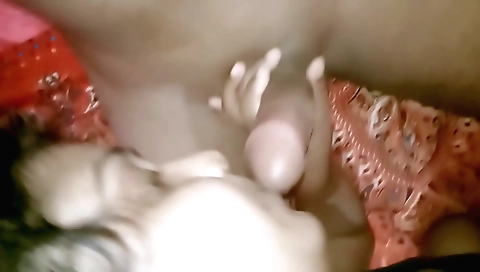 Horny brunette fucks in the bedroom in homemade sex video