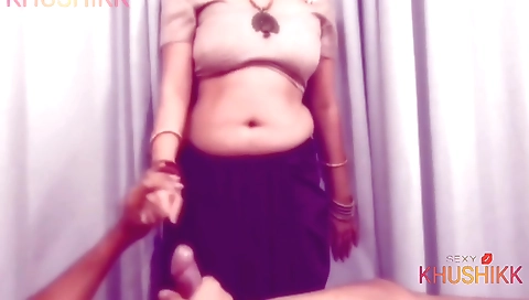 Indian bhabhi with big boobs gets her hairy pussy fucked