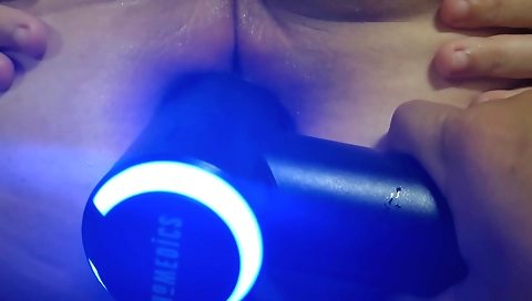 Big anal hole dildo and the sweet ass fucked by a big green one