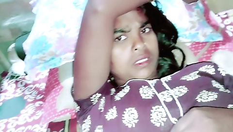 Indian brunette video showing her with a tight pussy