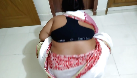 Big-assed chick in black dress is ready to please you