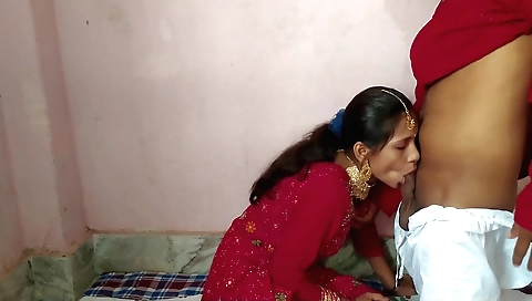 Indian step fantasy babe enjoys deepthroat blowjob