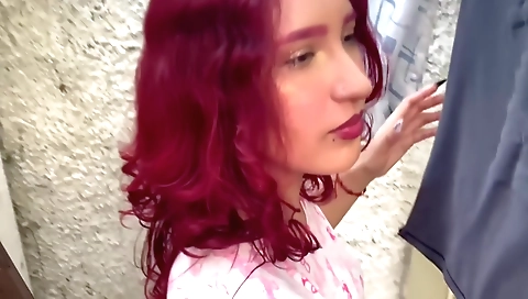 Thick milf is in her clothes as she fucks the stud