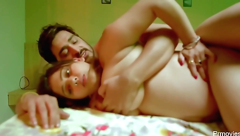 Indian milf with sexy big tits is fucking her lover