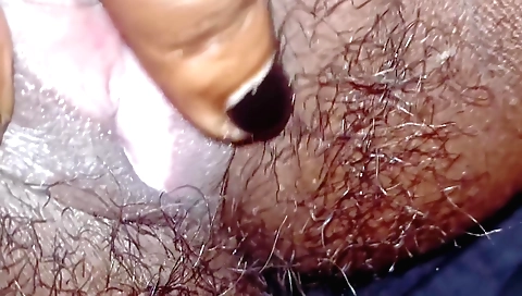 Amateur indian video showing a hairy pussy and a hairy ass