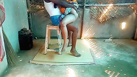 Amateur indian stepsister village home cleaning sex