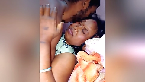 Indian girl rides her boyfriend in a hot homemade film