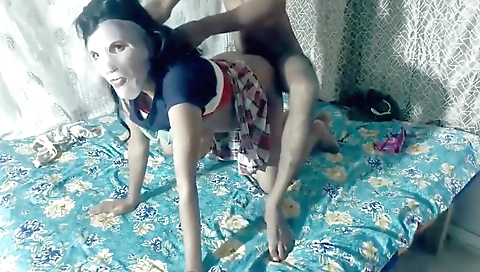 Indian porn movie with hot brunette getting humped