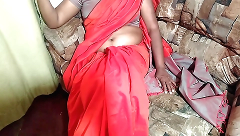 A sexy indian girl in sexy dress is showing off her body