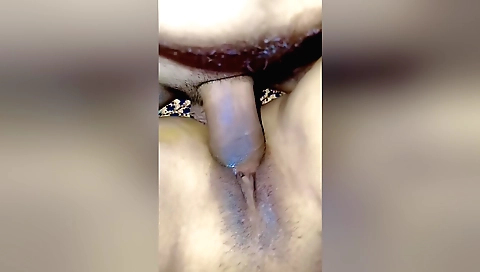 Amateur girl gets her legs spread and takes dick in her cunt