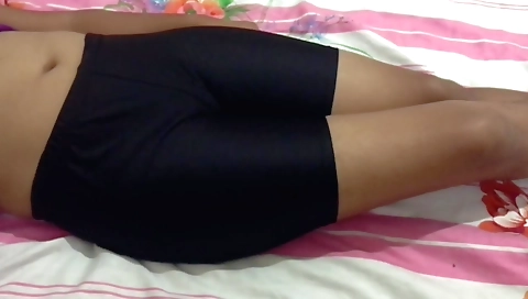 Muslim girl masturbating in her apartment in private