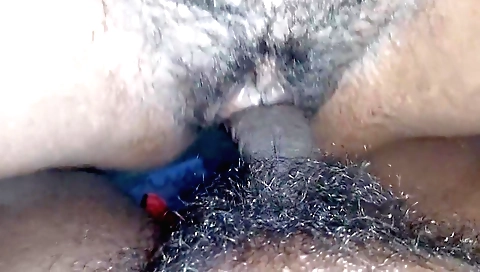 Indian hairy girl enjoys sucking a dick in amateur sex video