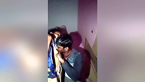 Indian girl has sex with her husband in homemade webcam porn