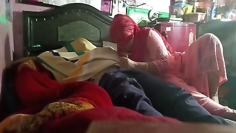 Indian teen got a deepthroat blowjob from her boss