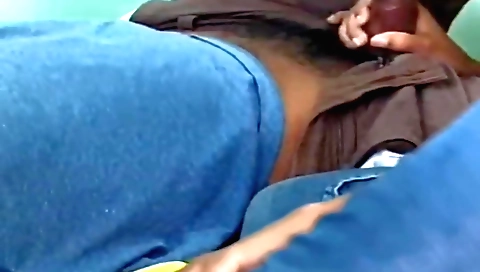 Girl with a nice ass and big tits suck a dick and do a handjob