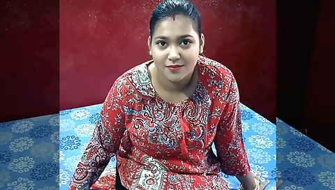 Indian girl with hairy pussy having sex in a bedroom