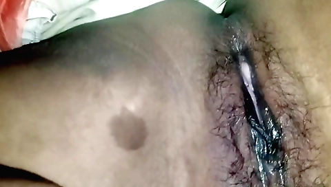 Indian girl in white shorts and sexy lingerie with hairy cunt