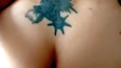 Tattooed mom with a hairy ass is getting fucked in her ass