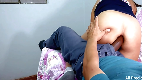 Indian anal creampie video with a big cock and a hot ass