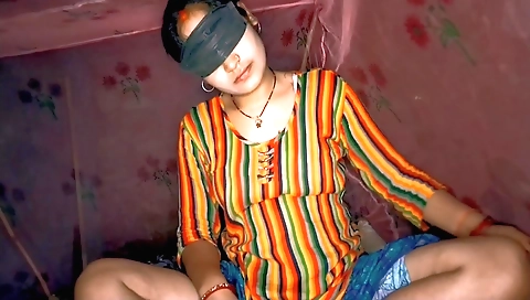 Indian tattooed lady shows off her big tits and ass