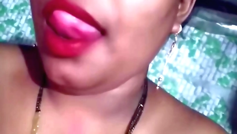 Indian brunette fucked in her belly after massaging her body
