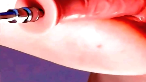 Indian girl with pink lingerie fucks herself with dildo