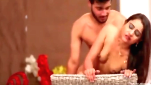 Busty indian milf having a kinky sex with her young lover