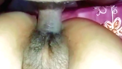 Hairy Indian stripper plays with her boyfriend's bush