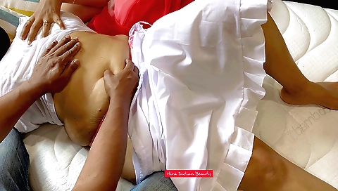 Indian porn video show of a hot girl after massage