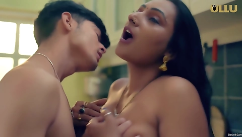 chubby milf has fun with an old dude in a hot film